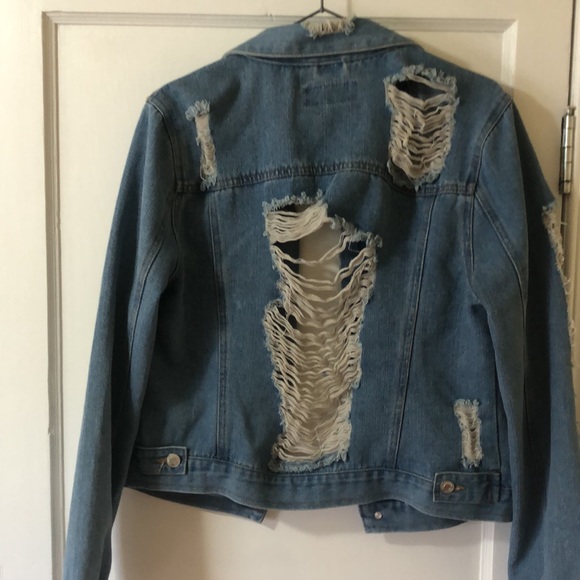 Ripped Jean Jacket - Picture 4 of 5